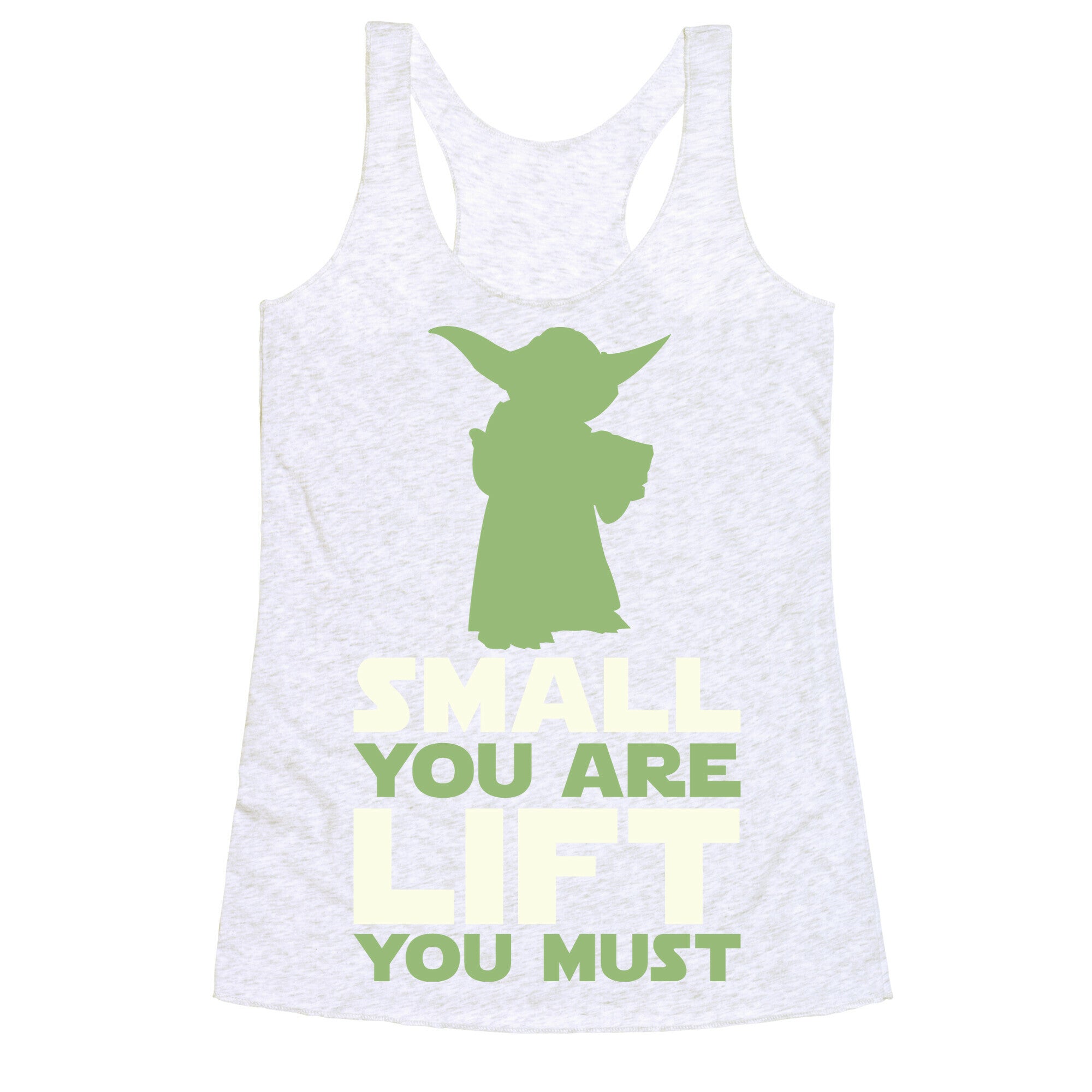 Small You Are Lift You Must Racerback Tank